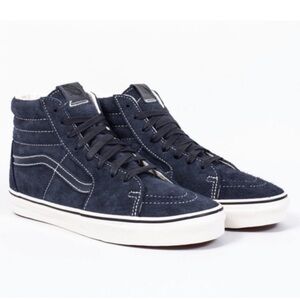 NWT Vans Sk8-Hi Hairy Suede Sky Captain Sneaker SZ 11.5